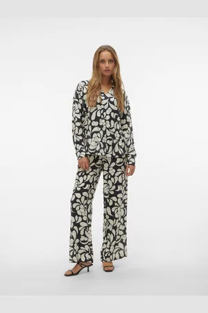 VERO MODA Vmmaja Tiro Alto Pantalones