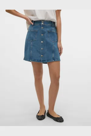 VERO MODA Vmpetra Cintura Alta Falda Corta