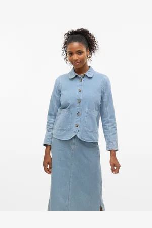 VERO MODA Vmamina Chaqueta Vaquera