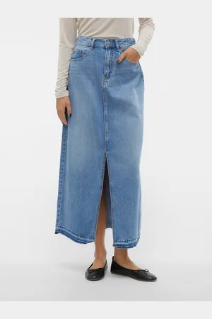 VERO MODA Vmzayla Cintura Alta Falda Larga