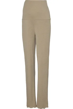 Mama;licious Pantalones Corte Regular Tiro Alto