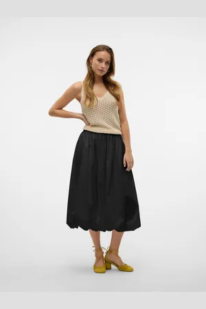 VERO MODA Vmfriba Cintura Alta Falda Larga