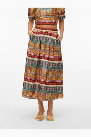 VERO MODA Vmtruely Cintura Alta Falda Larga
