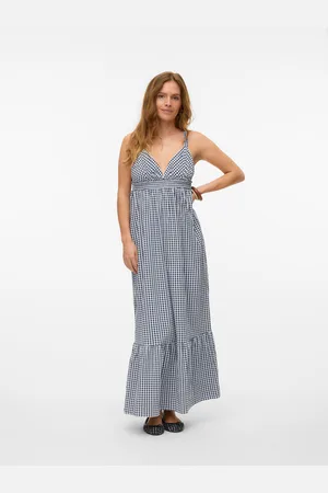 VERO MODA Vmcheck Vestido Largo