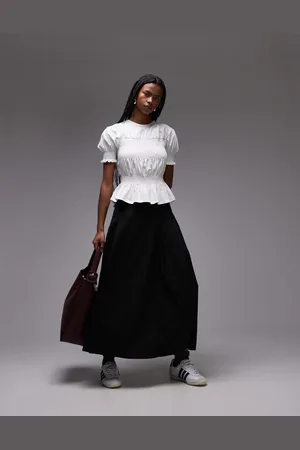 Topshop Shirred Panel Tee