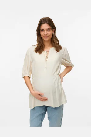 Mama;licious Tops Corte Regular Cuello Mao