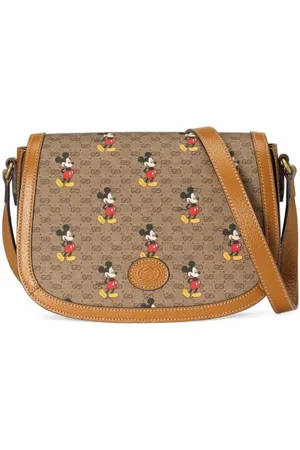 Cartera bordada con cabeza de Mickey Mouse de Disney, tarjetero