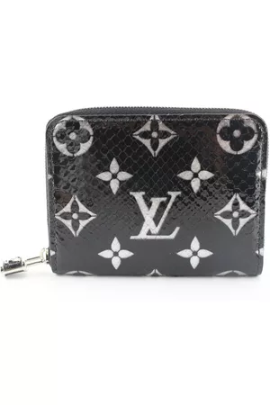 Louis Vuitton Black Monogram Python Zippy Wallet 3LK0223