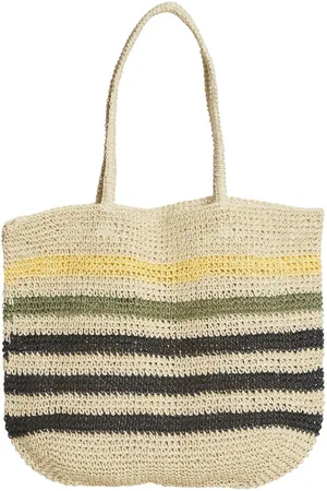 VILA Bolso Tipo Shopper A Rayas Bolsa