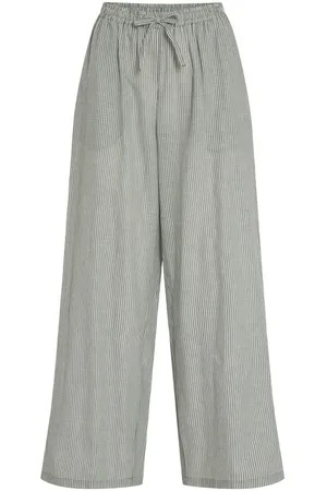 VILA Cintura Alta Pantalones
