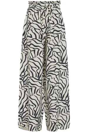 VILA Prenda Estampada Pantalones De Cintura Alta