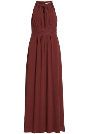 VILA Vimilina De Cuello Halter Vestido Maxi