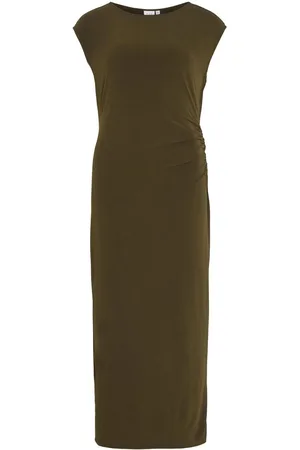 VILA Mangas Cortas Vestido Midi