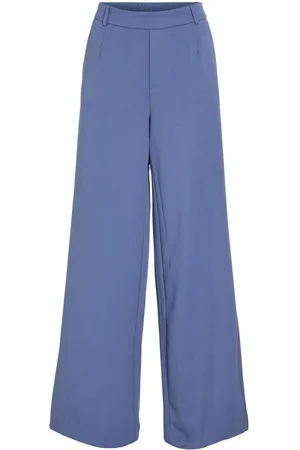 VILA Vivarone Cintura Alta Pantalones De Pierna Ancha