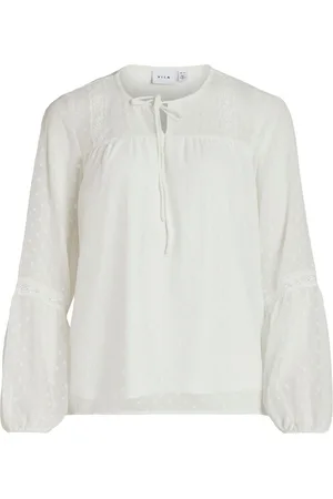 VILA Viedee Con Detalles Blusa De Manga Larga