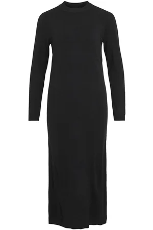 VILA Mangas Largas Vestido Midi