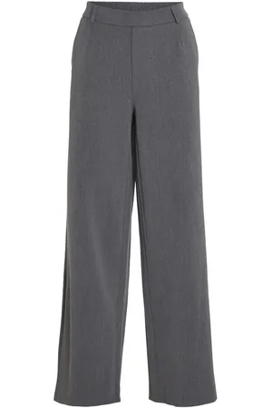 VILA Vivarone Cintura Alta Pantalones De Pierna Ancha