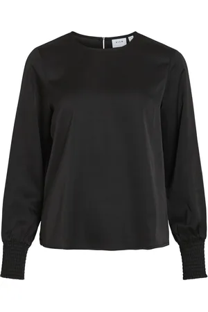 VILA Mangas Largas Blusa
