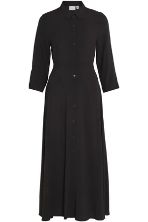 VILA Maxi Vestido Camisero