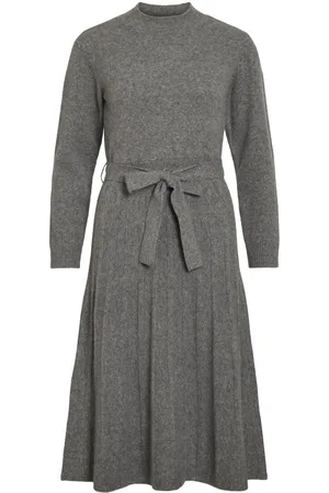 VILA De Punto Vestido Midi