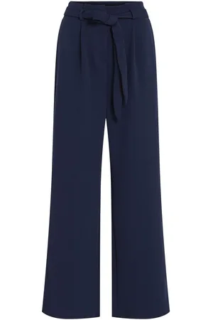 VILA Cintura Alta Pantalones De Pierna Ancha