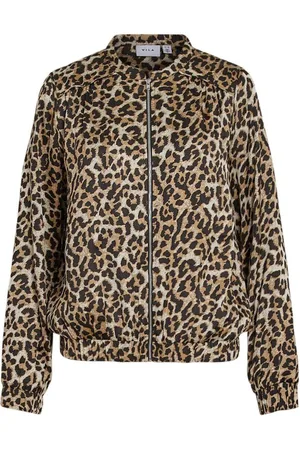 VILA Estampado De Leopardo Cazadora Bomber