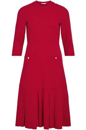 VILA Mangas 3/4 Vestido Midi