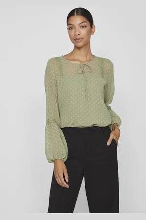 VILA Viedee Con Detalles Blusa De Manga Larga