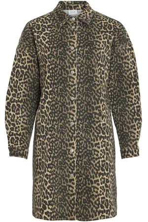 VILA Estampado De Leopardo Vestido Corto