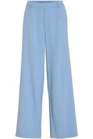 VILA Vivarone Cintura Alta Pantalones De Pierna Ancha