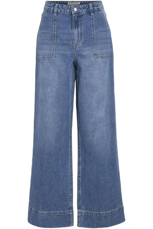 VILA Cintura Alta Jeans De Pernera Ancha