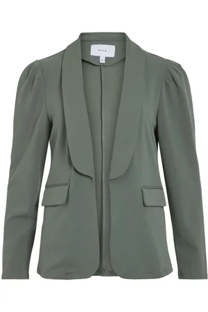 VILA Hombros Abullonados Blazer