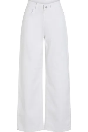 VILA Cintura Alta Jeans Anchos