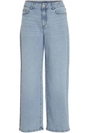 VILA Cintura Alta Jeans Anchos