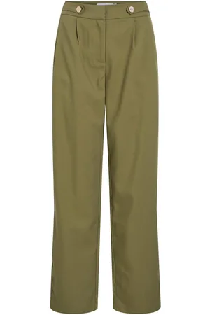 VILA Cintura Alta Pantalones
