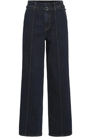 VILA Cintura Alta Jeans Anchos