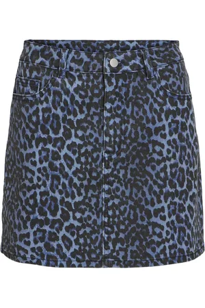 VILA Estampado De Leopardo Falda Mini
