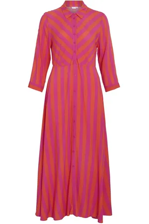 VILA Maxi Vestido Camisero