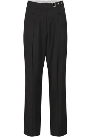 VILA Cintura Alta Pantalones