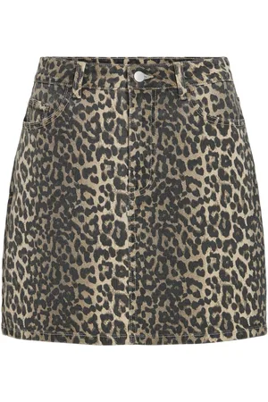 VILA Estampado De Leopardo Falda Mini