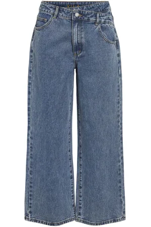 VILA Cintura Regular Jeans Anchos