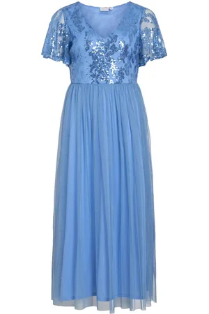 VILA Lentejuelas Vestido Maxi