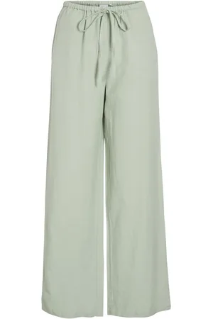 VILA Cintura Media Pantalones