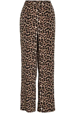 VILA Viliopana, Estampado De Leopardo Pantalones