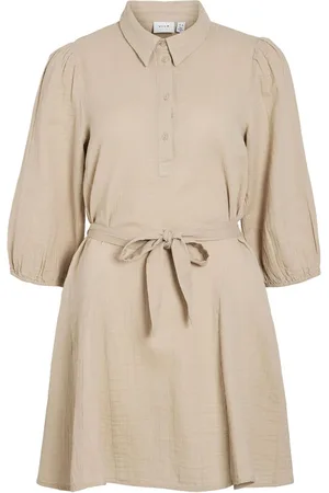 VILA Nia Prenda Corta Vestido Camisero