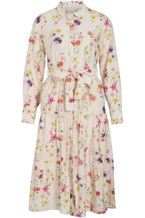 VILA Vialinia Midi Vestido Camisero