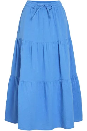 VILA Nia Algodón Falda Maxi