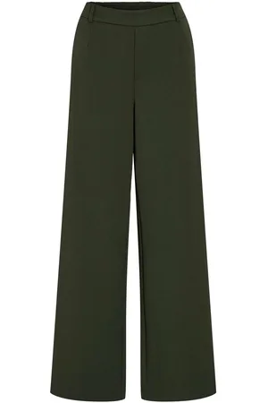 VILA Vivarone Cintura Alta Pantalones De Pierna Ancha