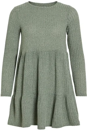 VILA Petite - Mangas Largas Vestido Corto