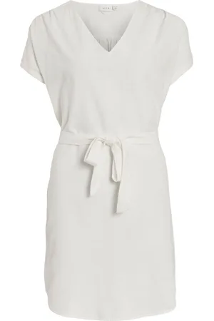 VILA Mangas Cortas Vestido Corto
